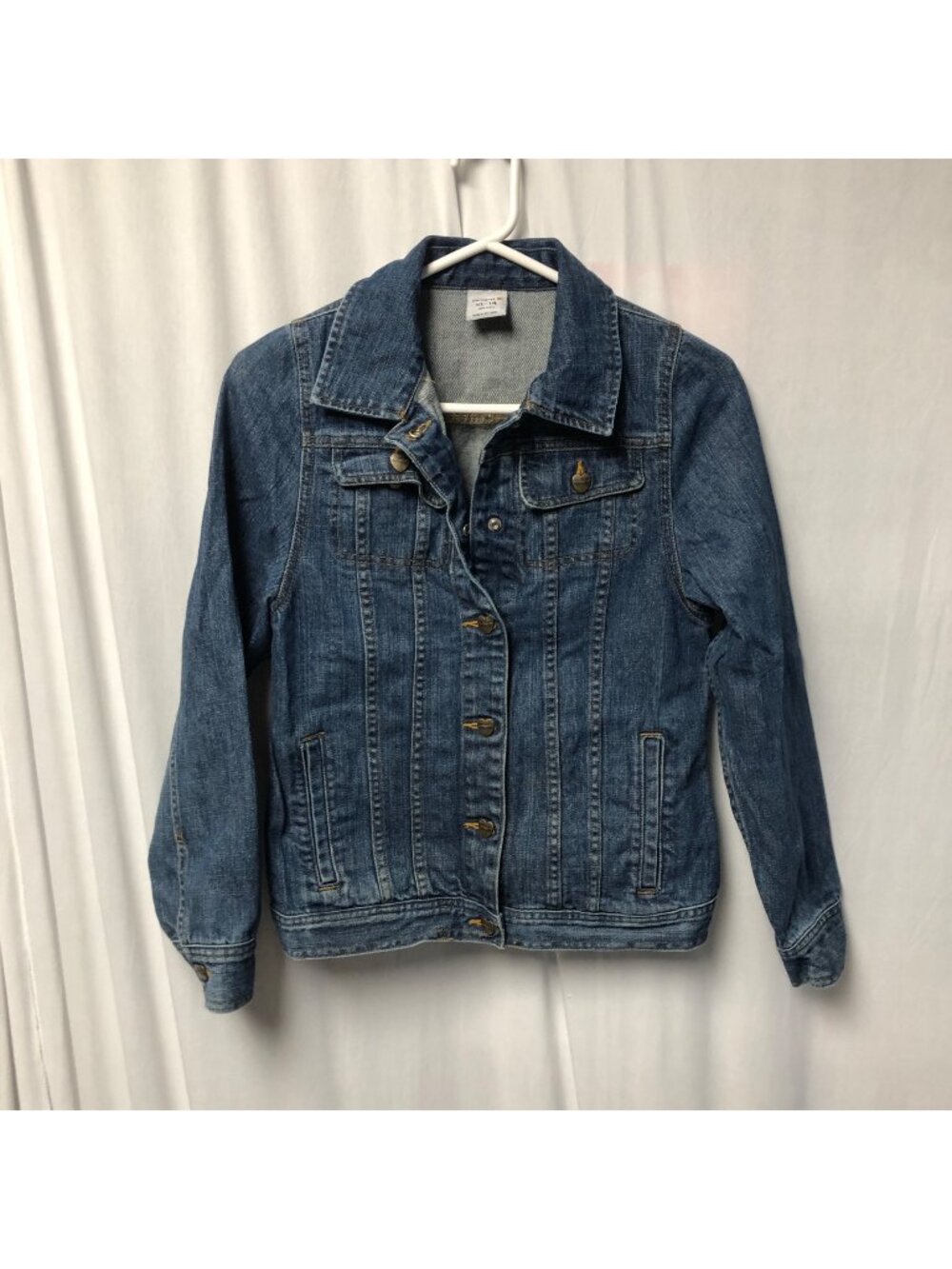 Carhartt Jean Jacket Girls Size XL 14 Denim Coat Trucker Rodeo Classic Durable